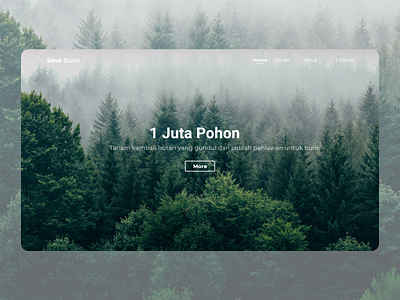 Forest Reforestation Web Design Exploration