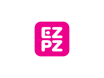 EZPZ branding logo magenta naming pets product