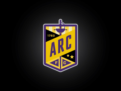 ARC Football Club Badge badge logo musketeers purple pride soccer