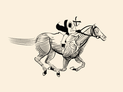 Horsey Horsey Horsey horse illustration