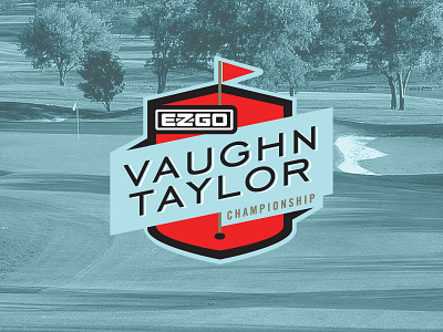 Vaughn Taylor Championship badge golf logo