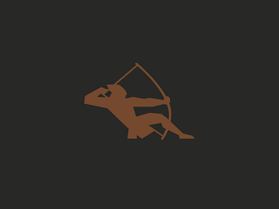 The Archer archer arrow bow illustration logo