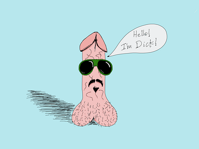 Hello! I’m Dick! 👋 illustration pen procreate shitty