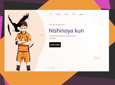 An fanbase anime UI site design figmaafrica product design ui ux