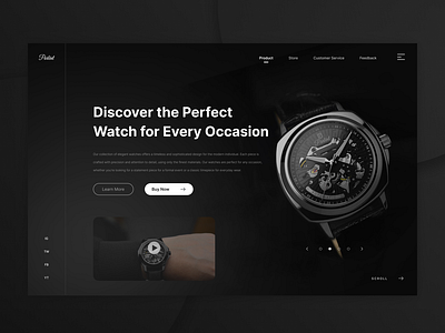 Daily UI 003 - Luxury Watch Landing Page