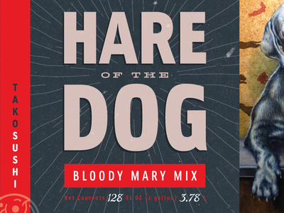 Hare of the Dog design packaging