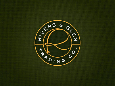 Rivers & Glen - Badge badge fishing fly fishing logo r