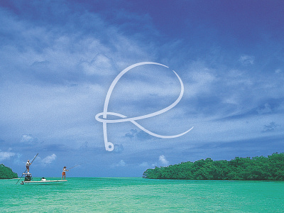 Rivers & Glen - Icon branding fishing fly fishing logo r