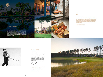 Champions Layouts book design golf layout print