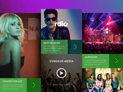 Stratus Portfolio music pixel site design web