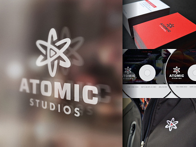 Atomic Studios Branding atom atomic branding design logo play