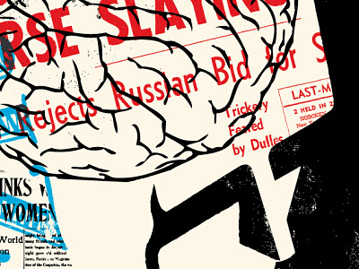 Dead Confederate Poster brain magic poster screenprint tbt throwback