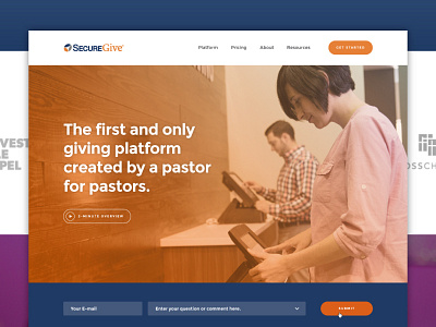 SecureGive Landing Page