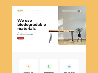 HomeSpace - Web UI Design design webdesign