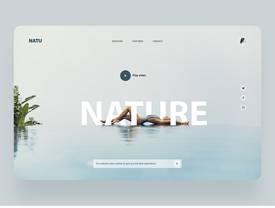 Nature Web Concept creative design interaction interface ui ux web webdesign website