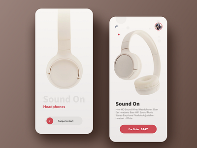 Landing Page Concept Headphone