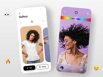 Photo editor app app color design interface minimal photo photo app photoapp ui ux