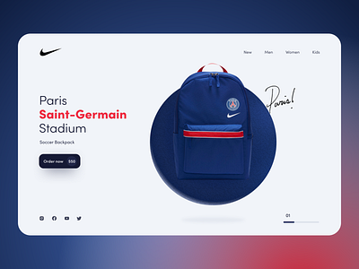 Landing Page Nike creative landing landing design landing page minimal minimalism minimalist nike uidesign uxdesign webdesig