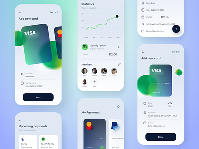 Payment add app appdesign color creative minimal minimalist payment uidesign uxdesign