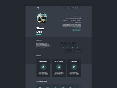 Portfolio Website Concept by Matheus Pires on Dribbble