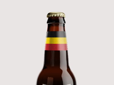 American Belgium Ale Concept aba beer bottle label microbrew package packaging render rendering