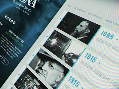 RSNA Sneak Peek 1 animation css3 html5 medical timeline ui ux web