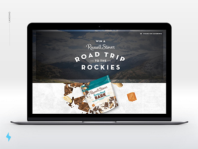 Rocky Road Trip animation chocolate contest landing page responsive russell stover transitions