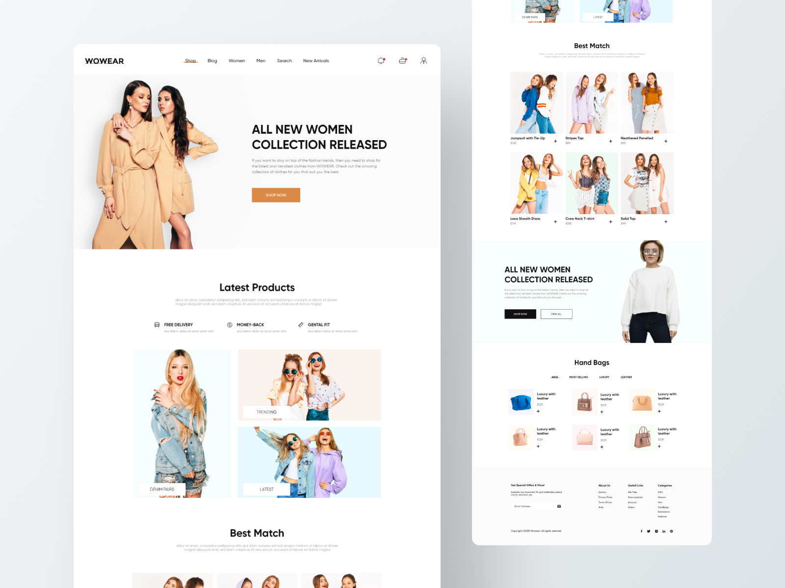 E commerce clothing website by Harish Vishwakarma on Dribbble