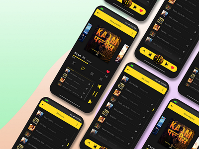 Music player android app ios music ui ux