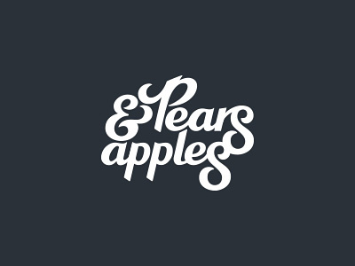 Pears & Apples apples logo pears typography womens shop