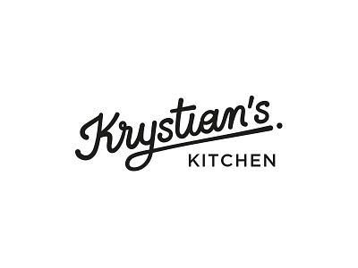 Krystian's Kitchen chief kitchen typography