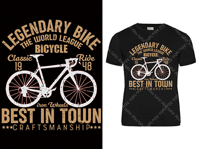 Bicycle T shirt Design by Abu Tahir on Dribbble