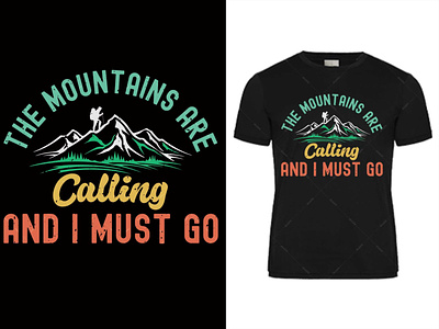 Hiking T shirt Design