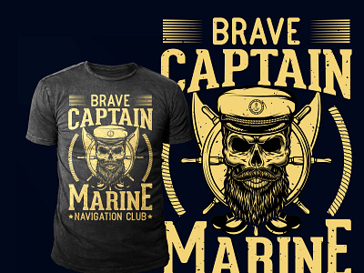 captain t shirt design