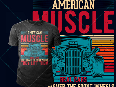 Muscle Car T shirt design