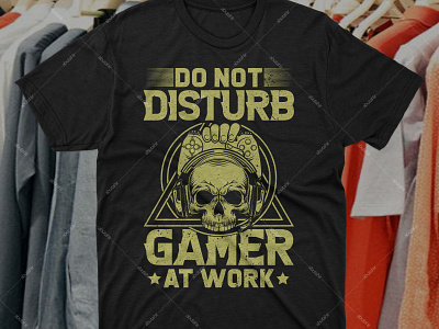 Gamer T-shirt Design branding design icon illustration logo t shirt art t shirt design t shirt dress t shirt printing t shirt printing machine