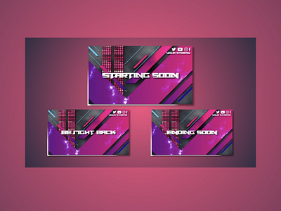 Twitch gamer screens package