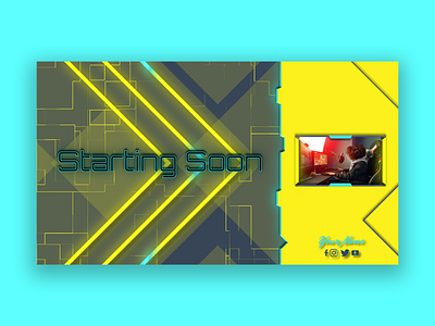 Twitch screen and overlay cyberpunk 2077 esport gamer gamers gaming streamer twitch twitch.tv