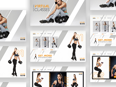 Fitness Website - White design
