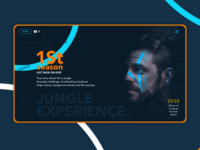 UI design of jungle experience movie ui ux ui design uidesign uiux user interface design userinetrface web design webdesign website website design