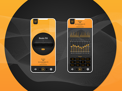 UI design of music equaliser