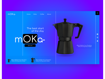 mOKa coffee design moka pot online shop responsive website ui ux ui design user interface user interface design website website design