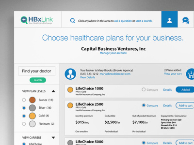 Healthcare Exchange UI apps healthcare software systems design ui ux
