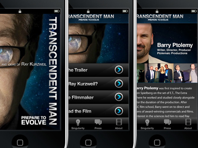 Transcendent Man Mobile App app brand design iphone mobile ui ux