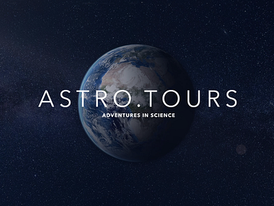 AstroTours - Adventures in Science brand business design science travel web design
