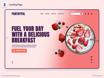 003 - Landing Page | 100 Daily UI Challenge design ui website