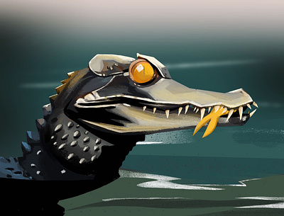 Nice catch animal animal illustration design digital illustration fish geometric illustration procreate reptile sketch