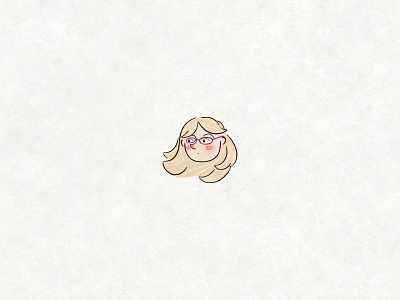 Face #03 blondehair characterdesign characterstudy childrensbook childrensillustration face girl glasses illustration lineart logo minimalillustration portrait procreate quirky retrosupply rosycheeks texture woman womanwithglasses