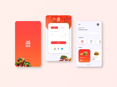 UI UX design for food app