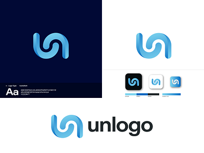 un Logo Design branding font font logo identity design lettering logo
